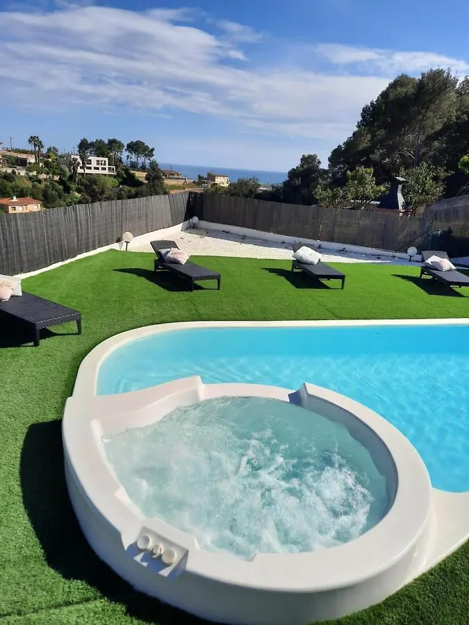 Chillout House With Heated Pool 29 C Sea & Mountain View Villa Santa Susanna